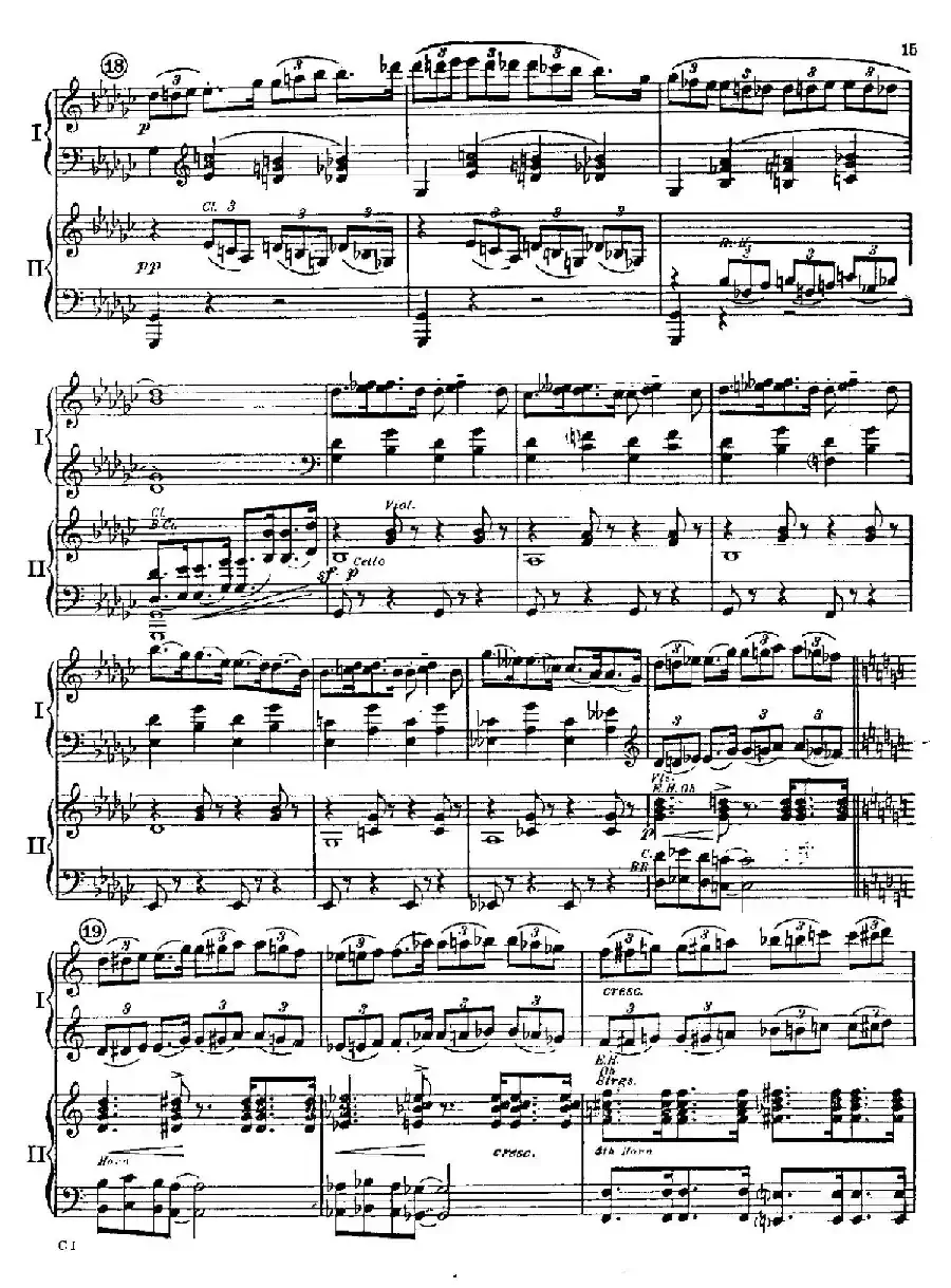 F大调爵士钢琴协奏曲(美版双钢琴原谱 P11—20)