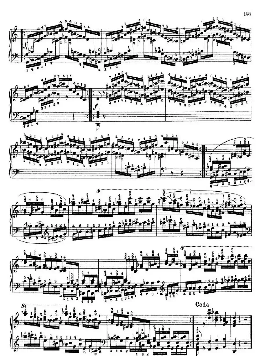 School of the Virtuoso Op.365(60首钢琴高级练习曲·52)