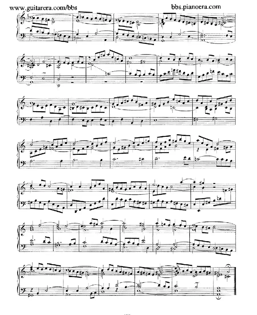 Fantasia and Fugue in a Minor BWV 904(a小调幻想曲与赋格)