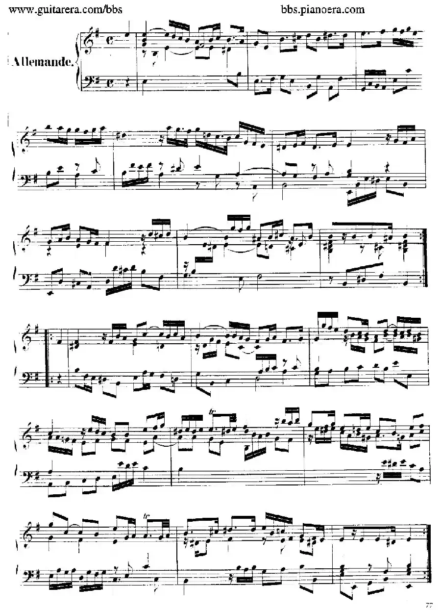 Suite No.4 in e Minor HWV 429(e小调第四组曲)