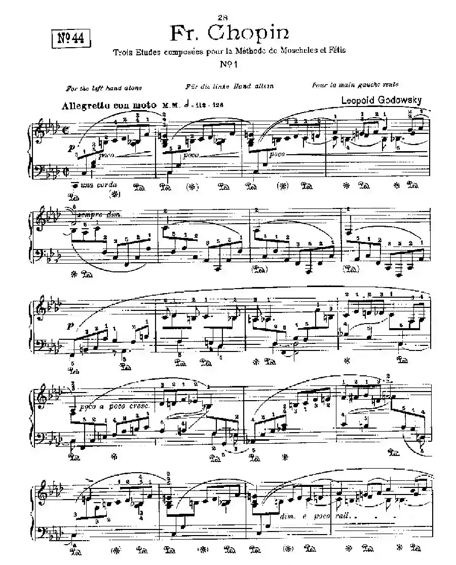 53首以肖邦练习曲为素材而作的练习曲(No.44)