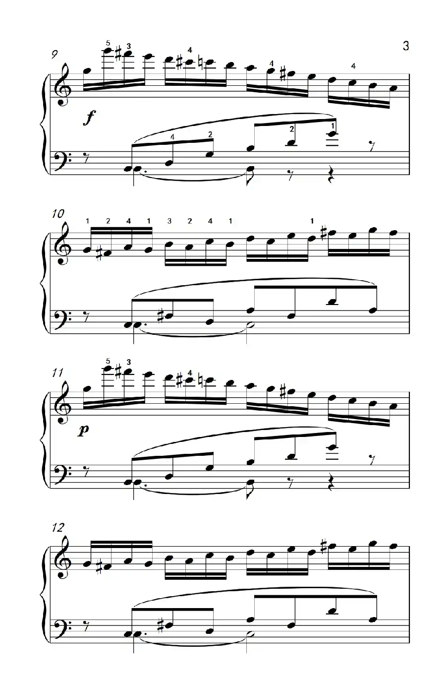 莫什科夫斯基 钢琴练习曲(第五首)
