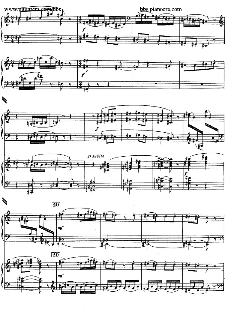 Piano Concerto in c-sharp Minor(升c小调钢琴协奏曲·第三乐章)