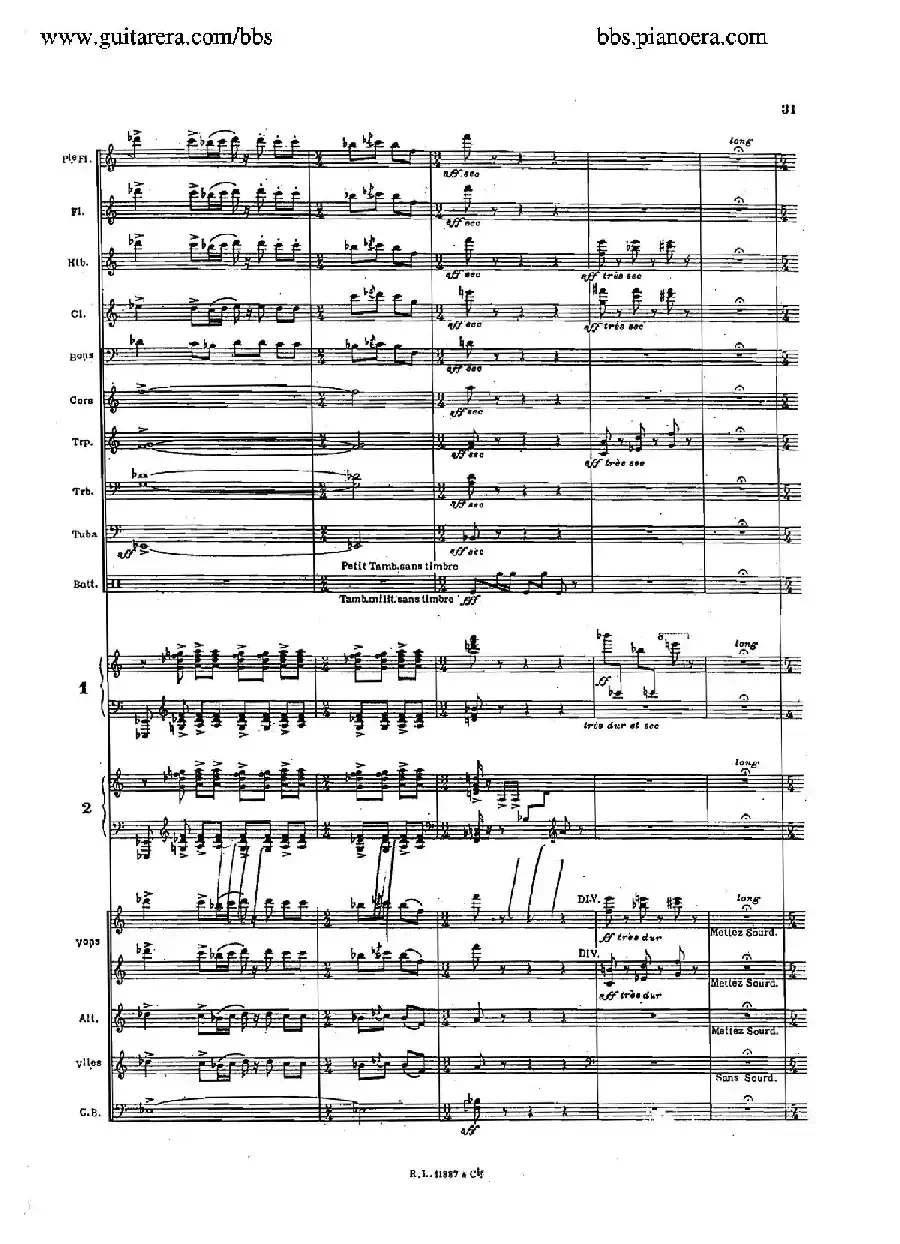 Concerto for 2 Pianos in d Minor(d小调双钢琴协奏曲·总谱)