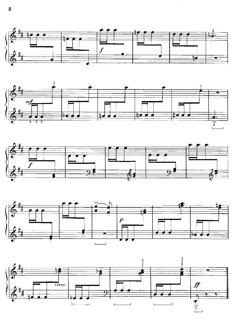 Thirty Pieces For Children Op.27(30首儿童钢琴曲 1—5)
