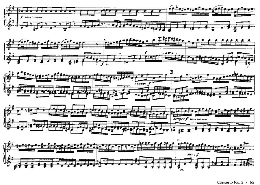 Brandenburg Concerto No.3 in G Major BWV.1048(G大调第三勃兰登堡协奏曲·四手联弹版)