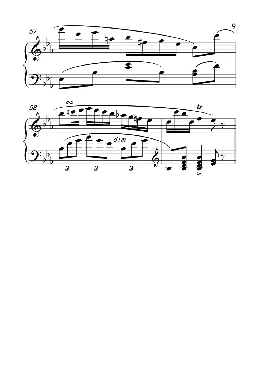 第八级3.♭A大调波兰舞曲(中央音乐学院 钢琴(业余)考级教程 7-9级)