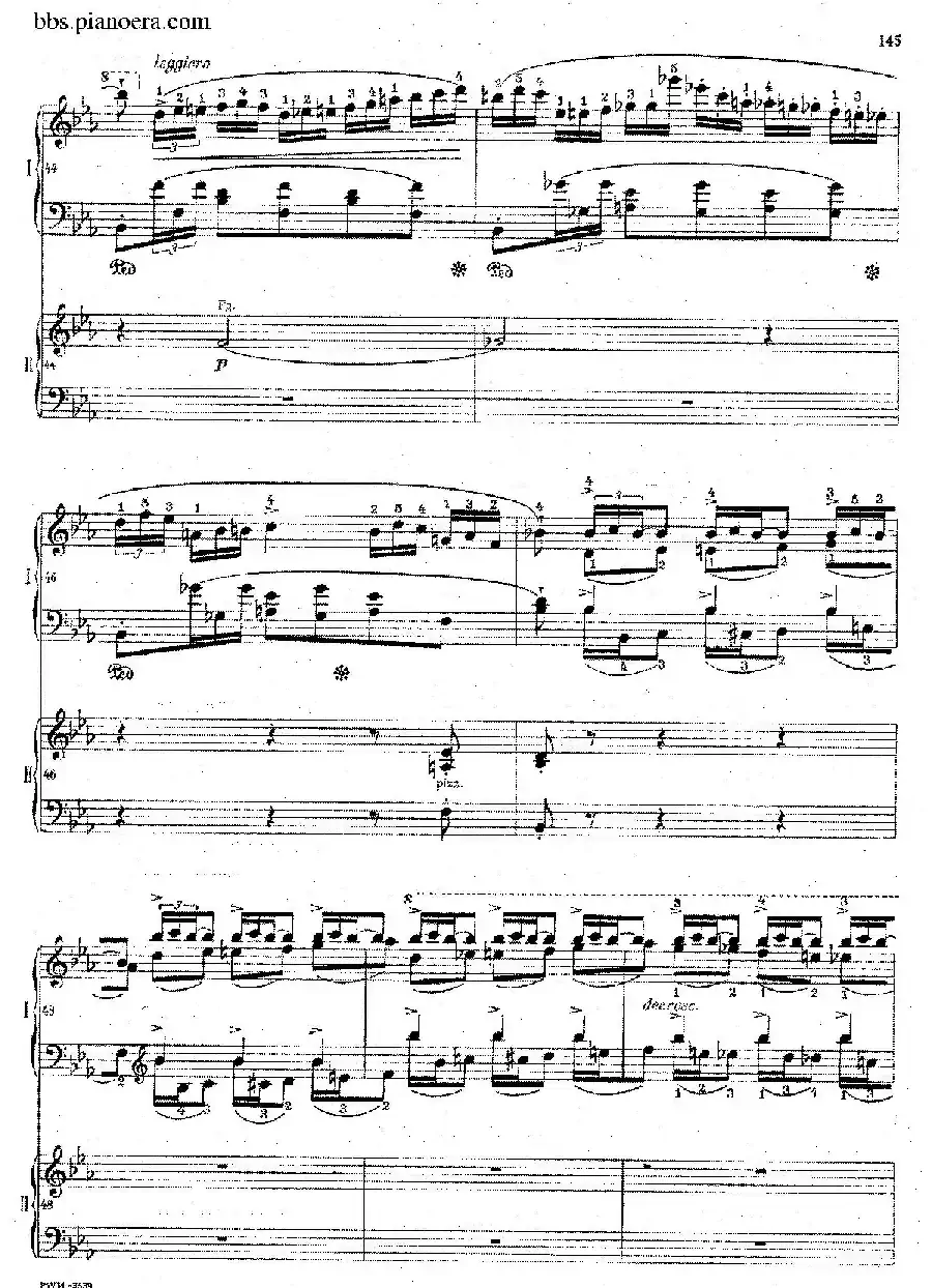 Grande Polonaise Brilliante Preceded by an Andante Spianato Op.22(平静的行板与华丽的波兰舞曲·双钢琴版)