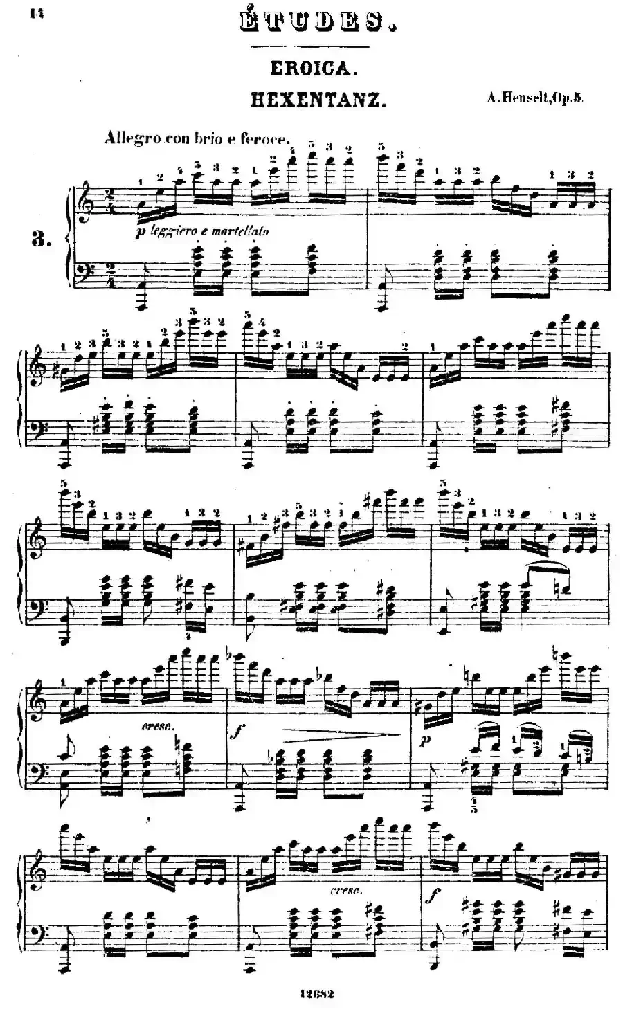 Douze Etudes de Salon Op.5(12首沙龙练习曲·3)