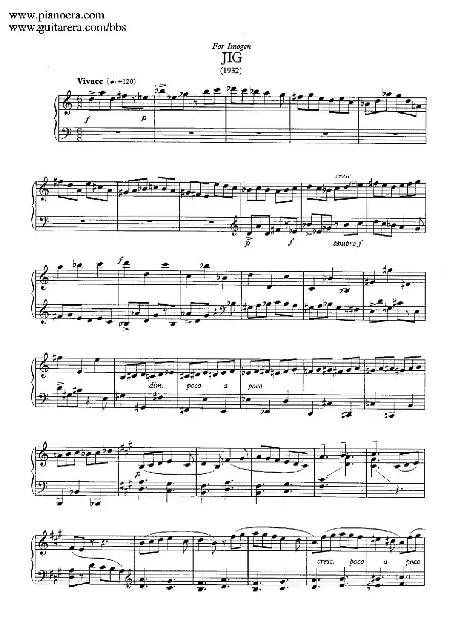 Two Pieces for Piano H.179(2首钢琴作品)