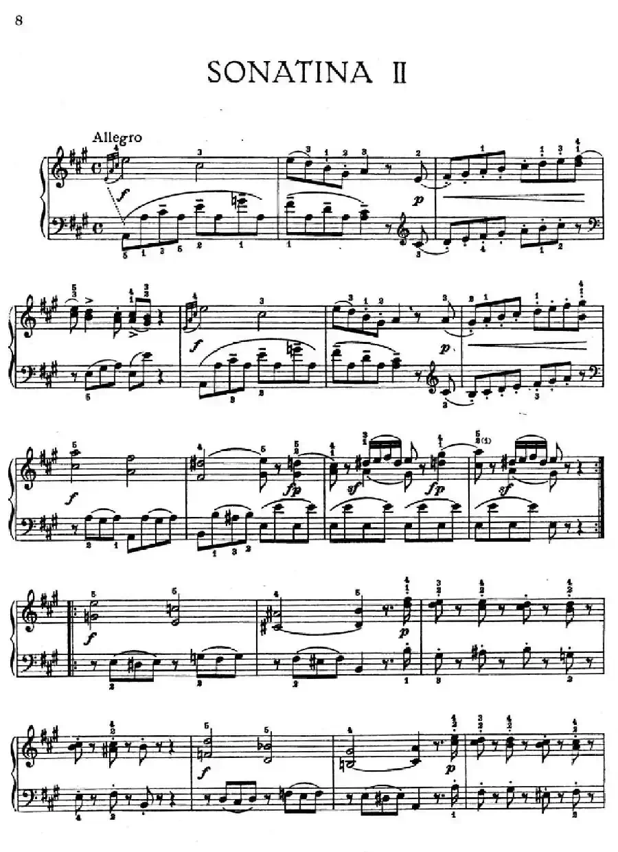 6 Viennese Sonatinas K.439b(6首维也纳小奏鸣曲·Ⅱ)