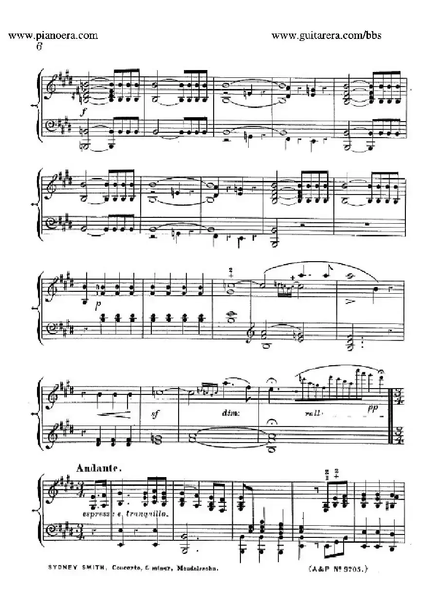 Piano Concerto No.1 in g Minor Op.25(g小调第一钢琴协奏曲·钢琴独奏)