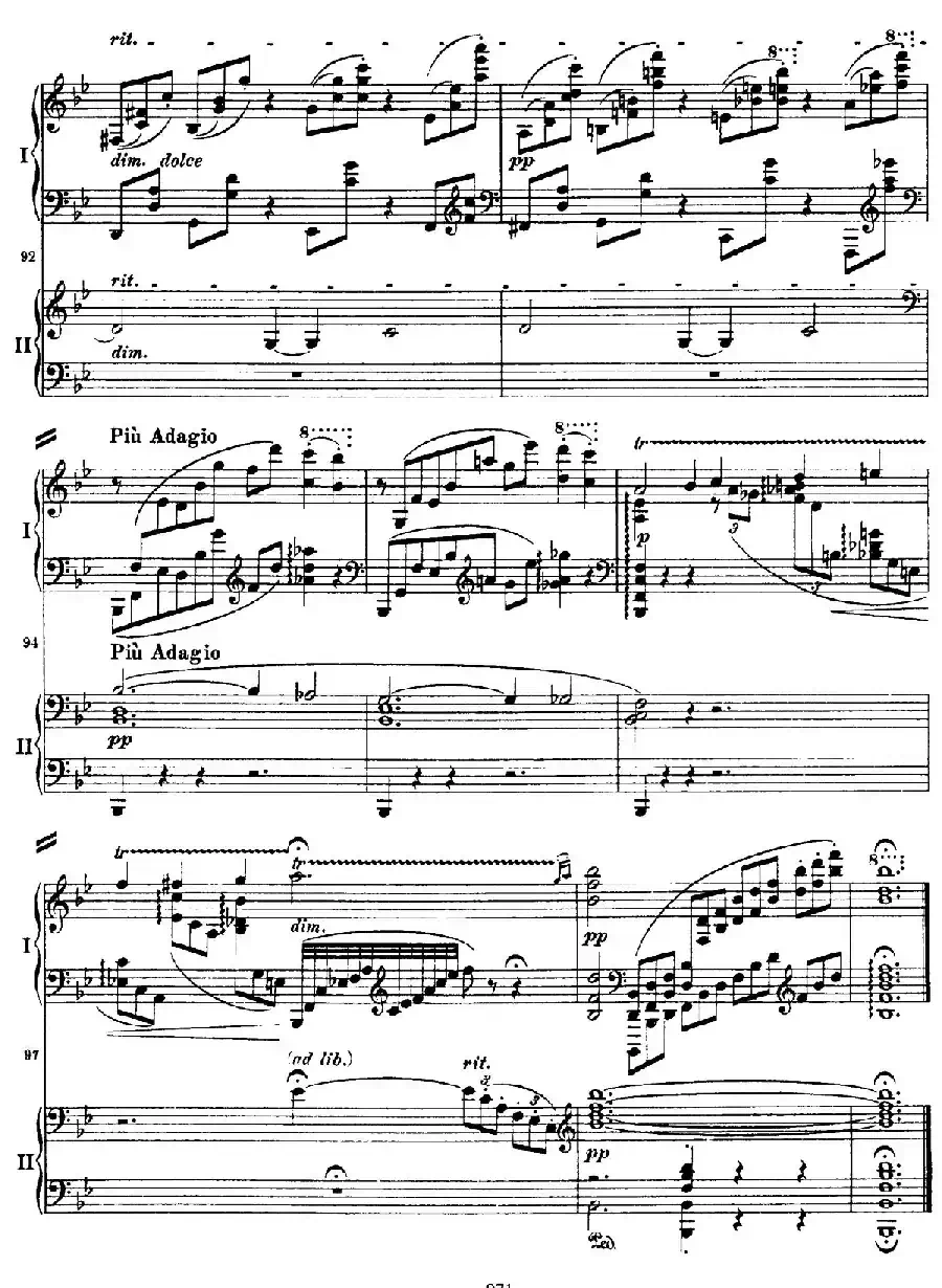 降B大调第二钢琴协奏曲(P71——80)