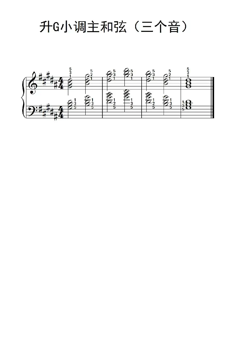 升G小调主和弦(三个音)(孩子们的钢琴音阶、和弦与琶音 2)