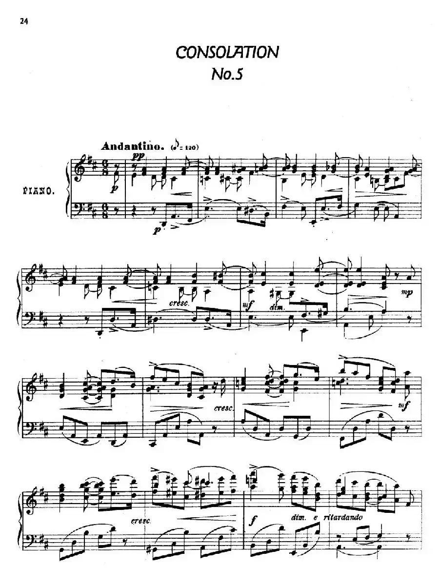 24 Characteristic Pieces Op.36(24首性格小品·5)