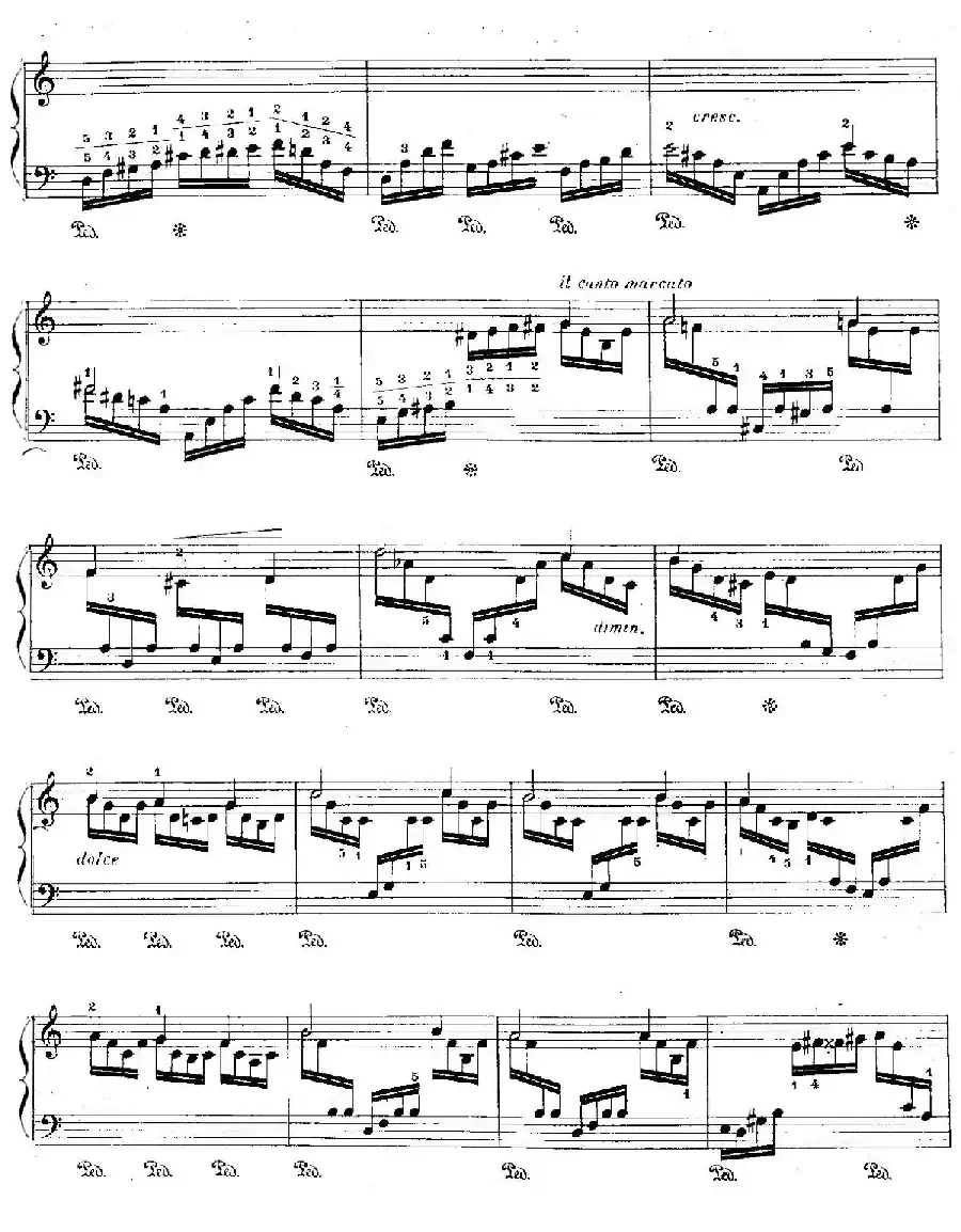 12 Etudes For The Left Hand Op.92 No.2(12首为左手而作的钢琴练习曲)