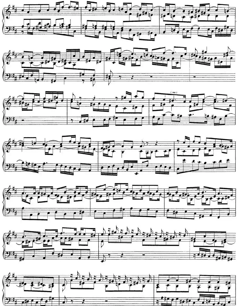 Toccata BWV 912(7首托卡塔·No.3 D大调)