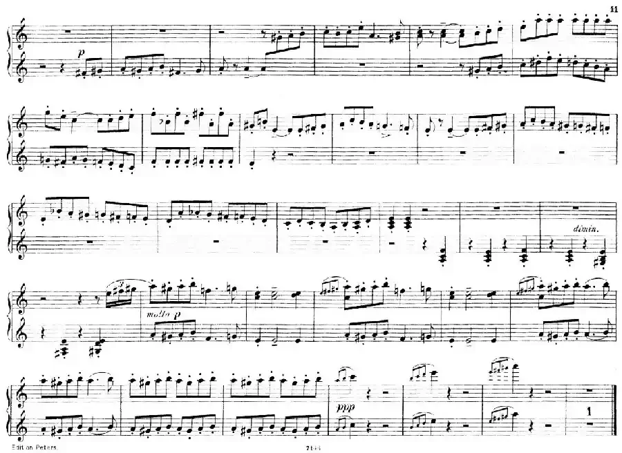 Deux Morceaux Pour Quatre Mains Op.43(2首四手联弹小品·1)