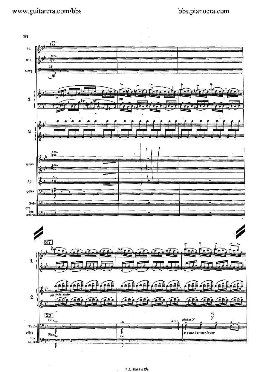 Concerto for 2 Pianos in d Minor(d小调双钢琴协奏曲·总谱)