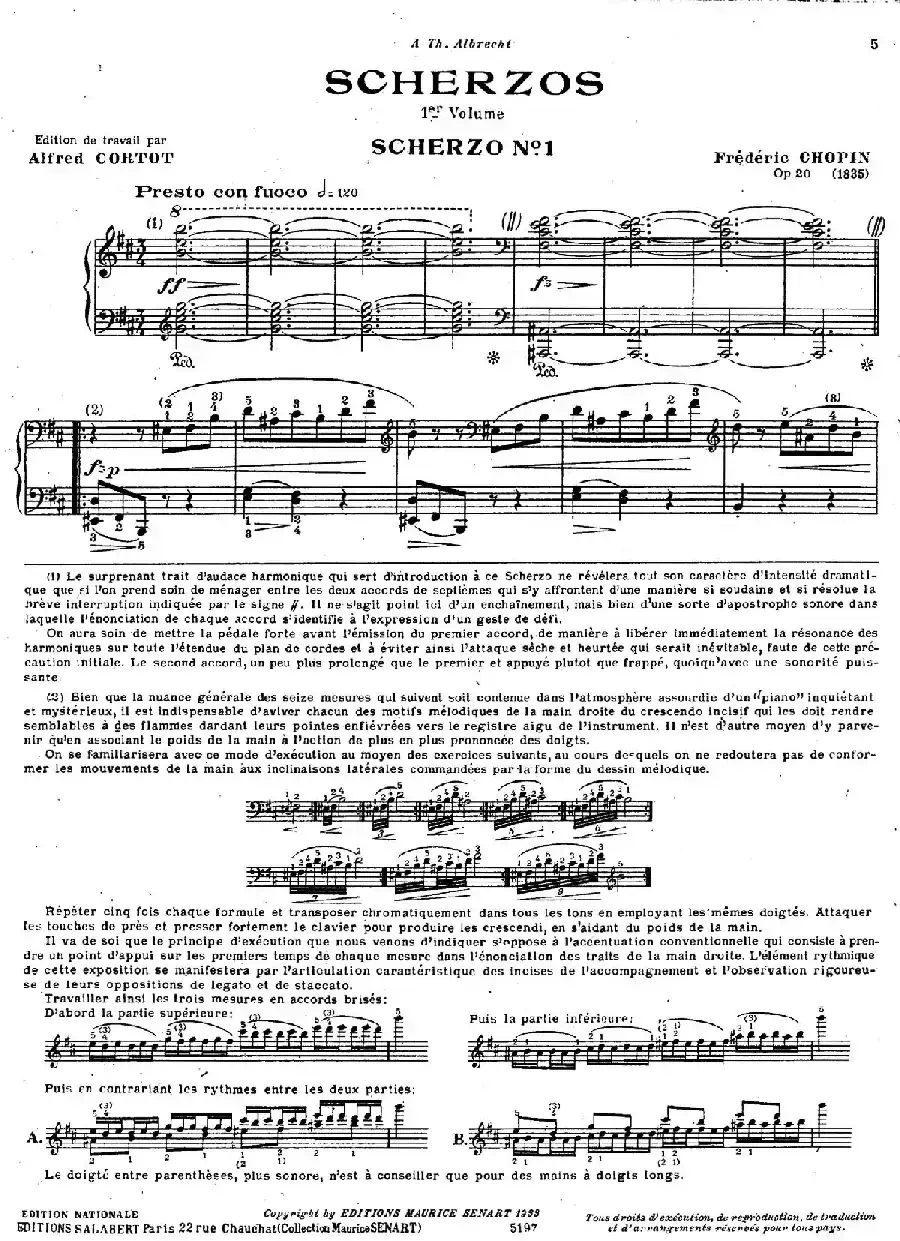 Scherzo No.1 in b Minor Op.20(b小调第一谐谑曲)