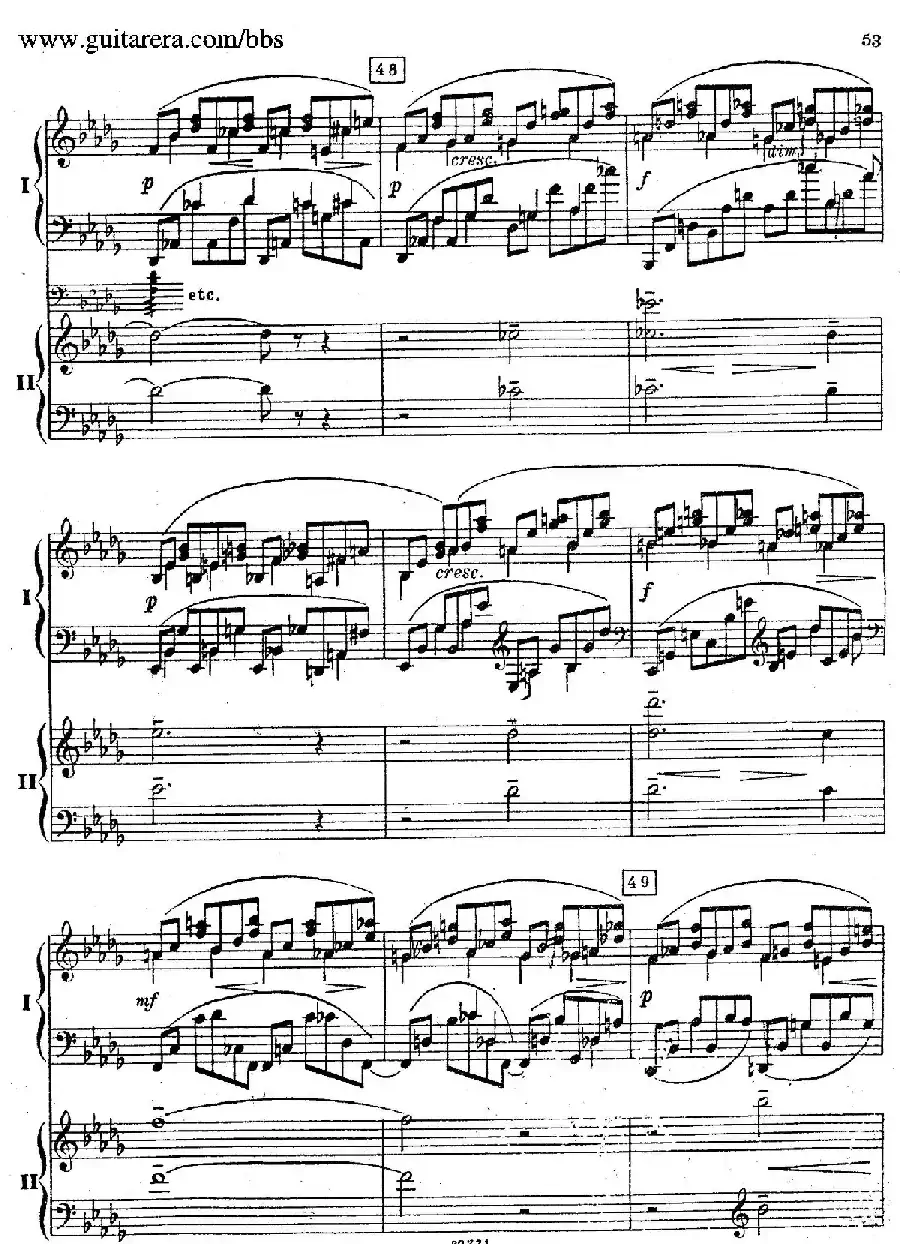 Rhapsody On A Theme Of Paganini Op.43(帕格尼尼主题狂想曲·双钢琴)(P41——60)
