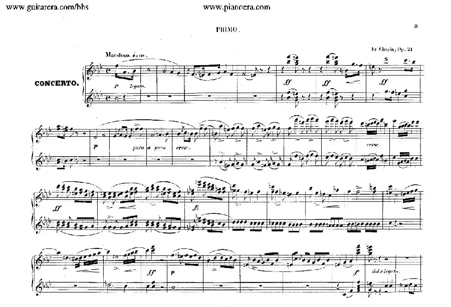Piano Concerto No.2 in f Minor Op.21(f小调第二钢琴协奏曲·四手联弹版)