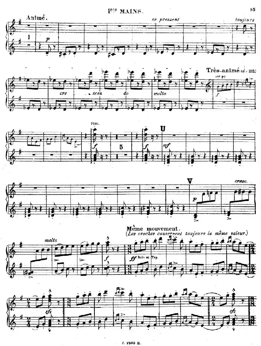 Symphony on a French Mountain Air Op.25(法国山歌交响曲·双钢琴·Ⅲ)