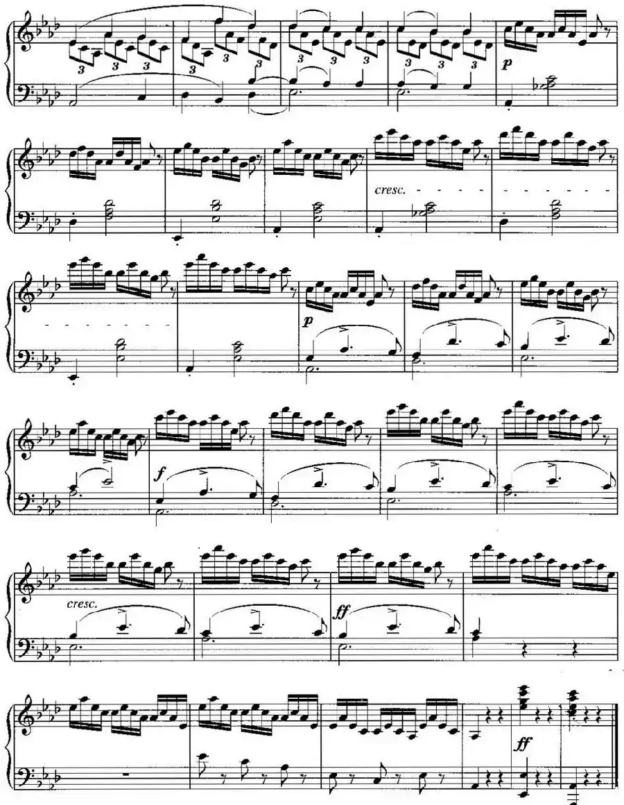 不可不弹的世界钢琴名曲:即兴曲(第4首)