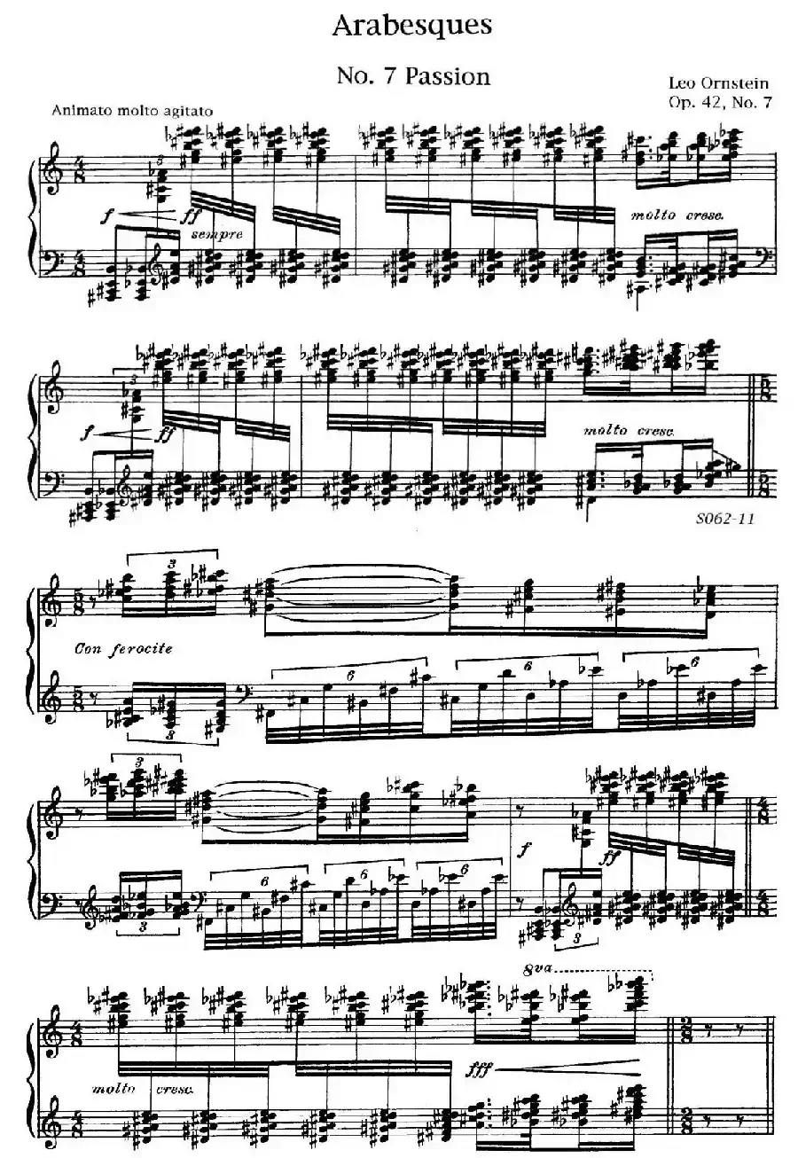 Arabesques Op.42(阿拉伯风格曲 7. 热情)