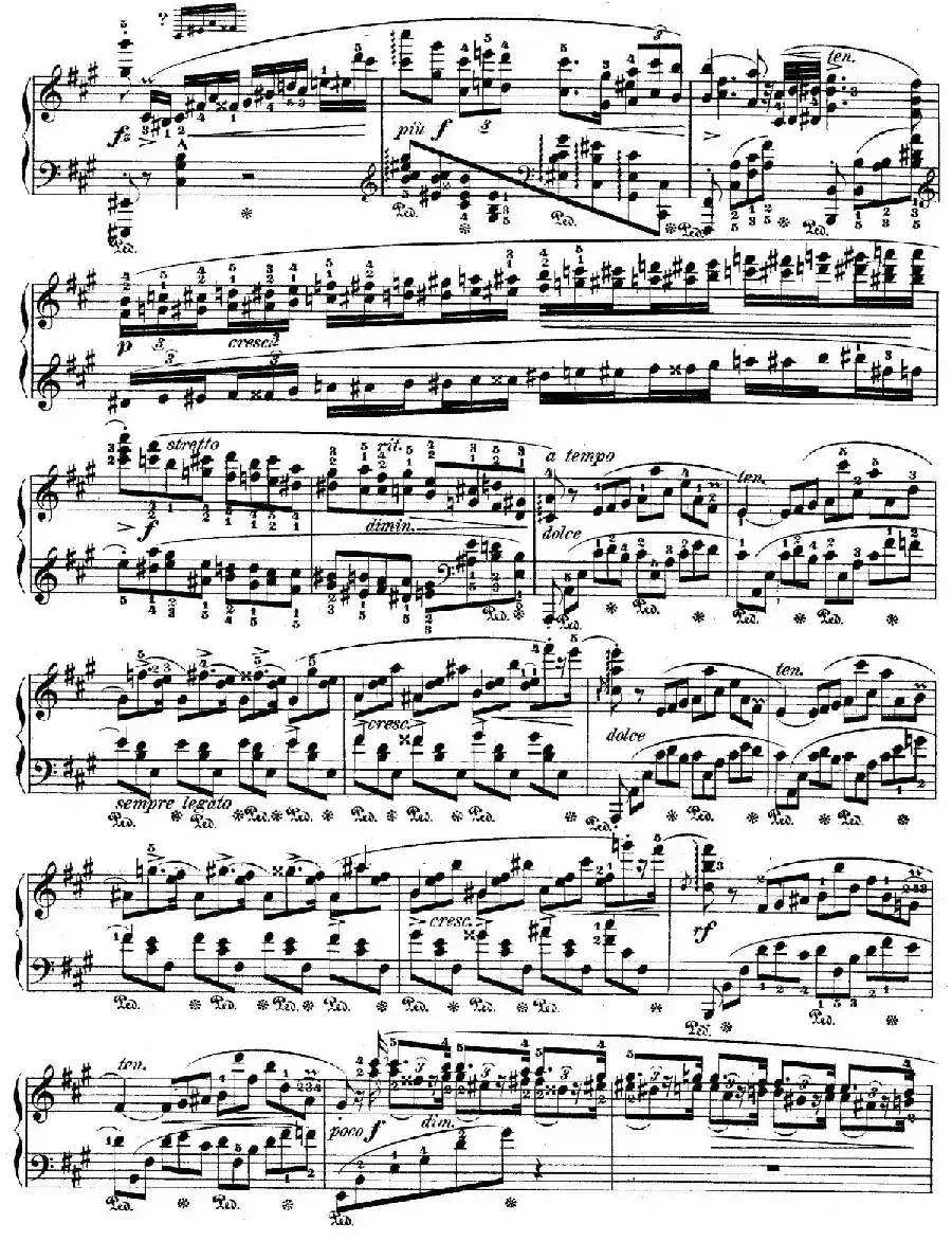 Allegro de Concerto Op.46(A大调音乐会快板)