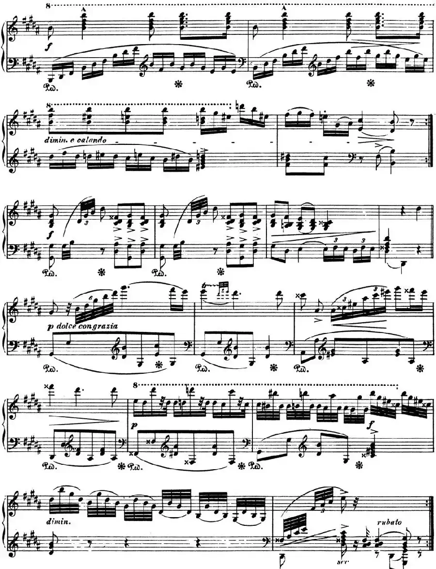 肖邦 波兰舞曲 Op.posth.P.1 No.3 升g小调