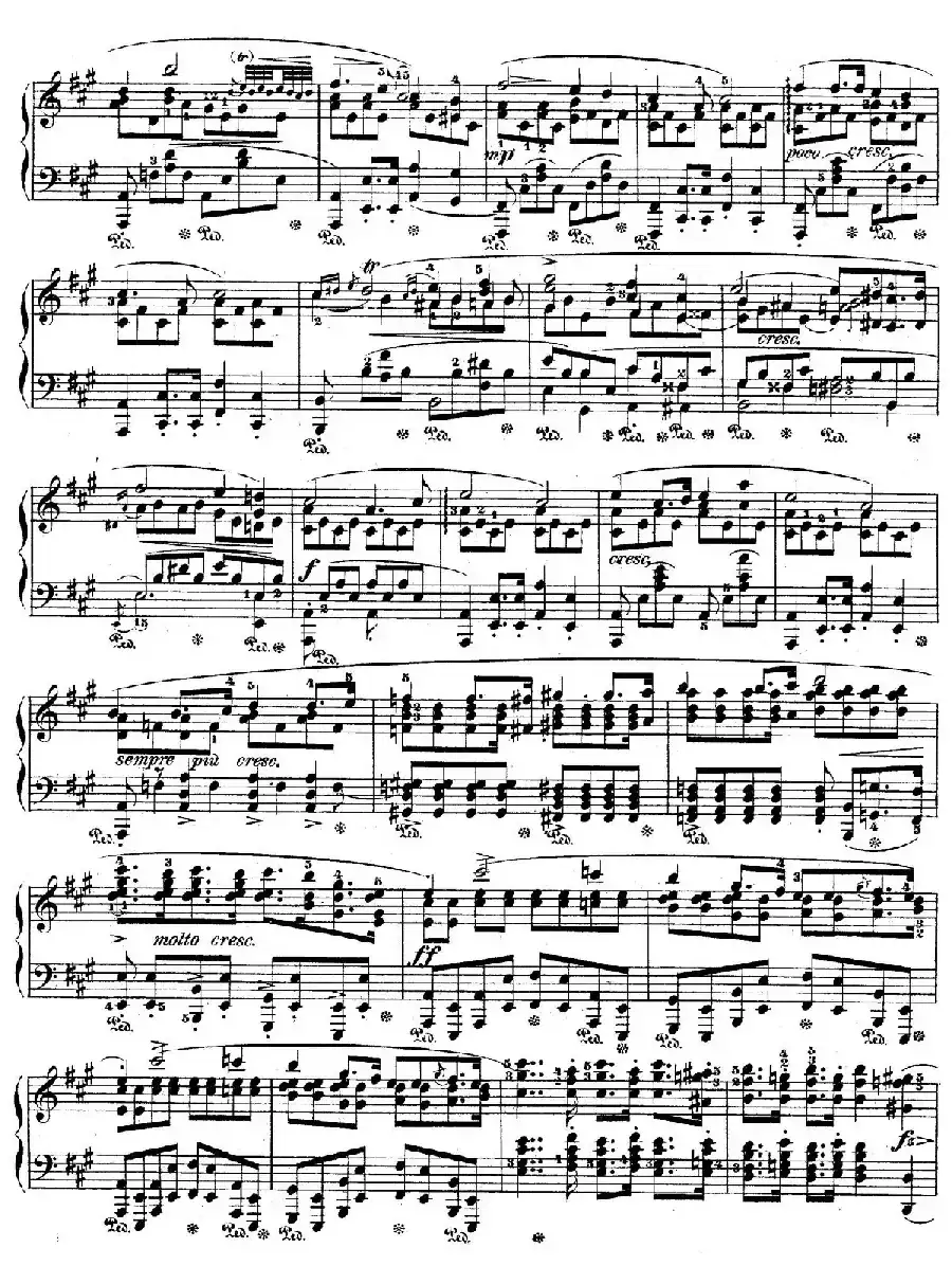 Allegro de Concerto Op.46(A大调音乐会快板)