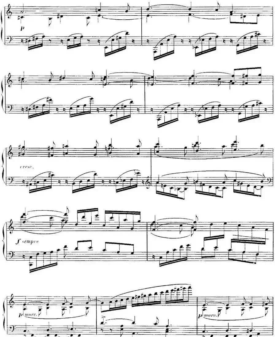 福雷13首船歌:Barcarolle No·9 in A min, Op·101