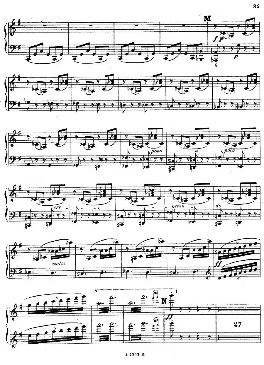 Symphony on a French Mountain Air Op.25(法国山歌交响曲·钢琴独奏·Ⅲ)