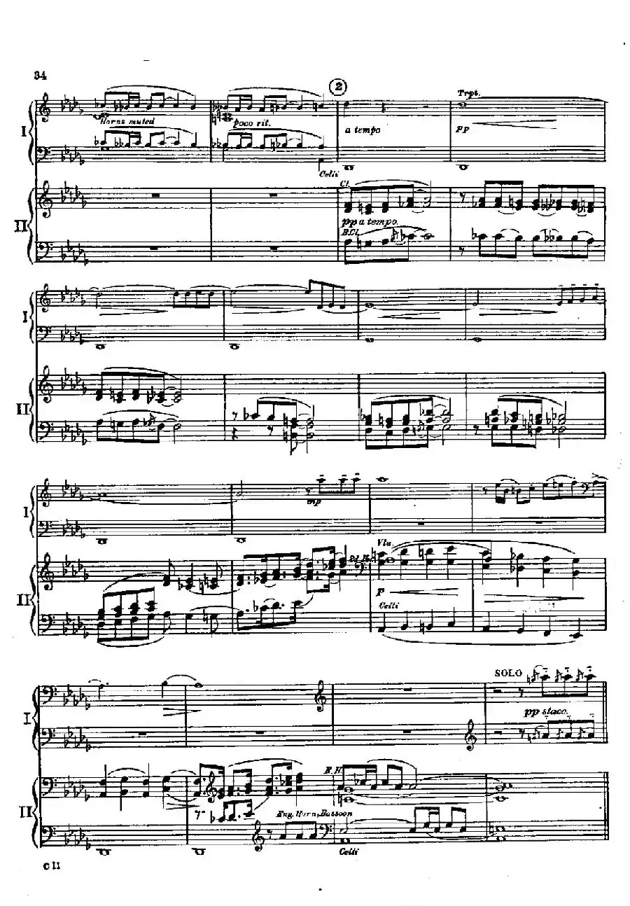 F大调爵士钢琴协奏曲(美版双钢琴原谱 P31—40)