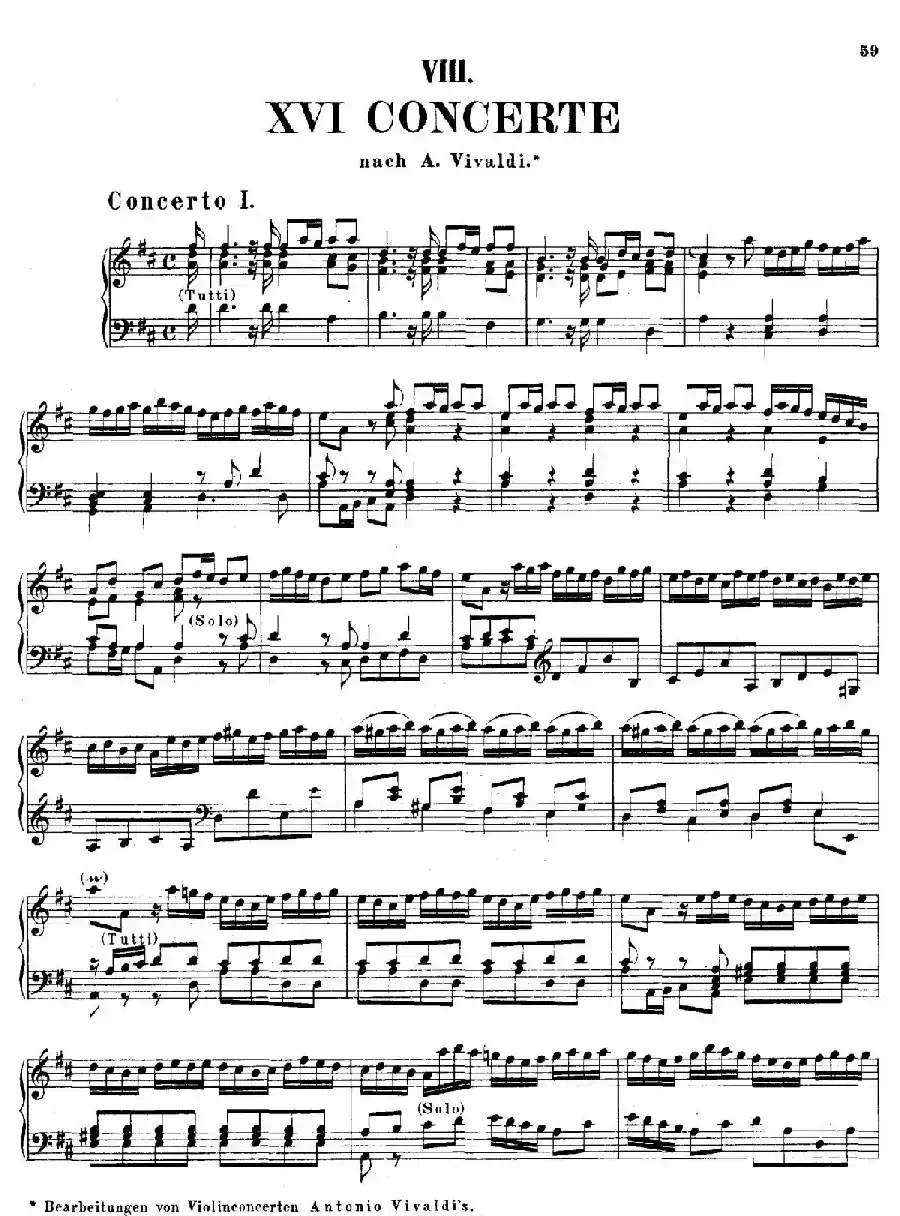 16 Concertos BWV 972-987(十六首为独奏古钢琴而作的协奏曲)(P1——10)