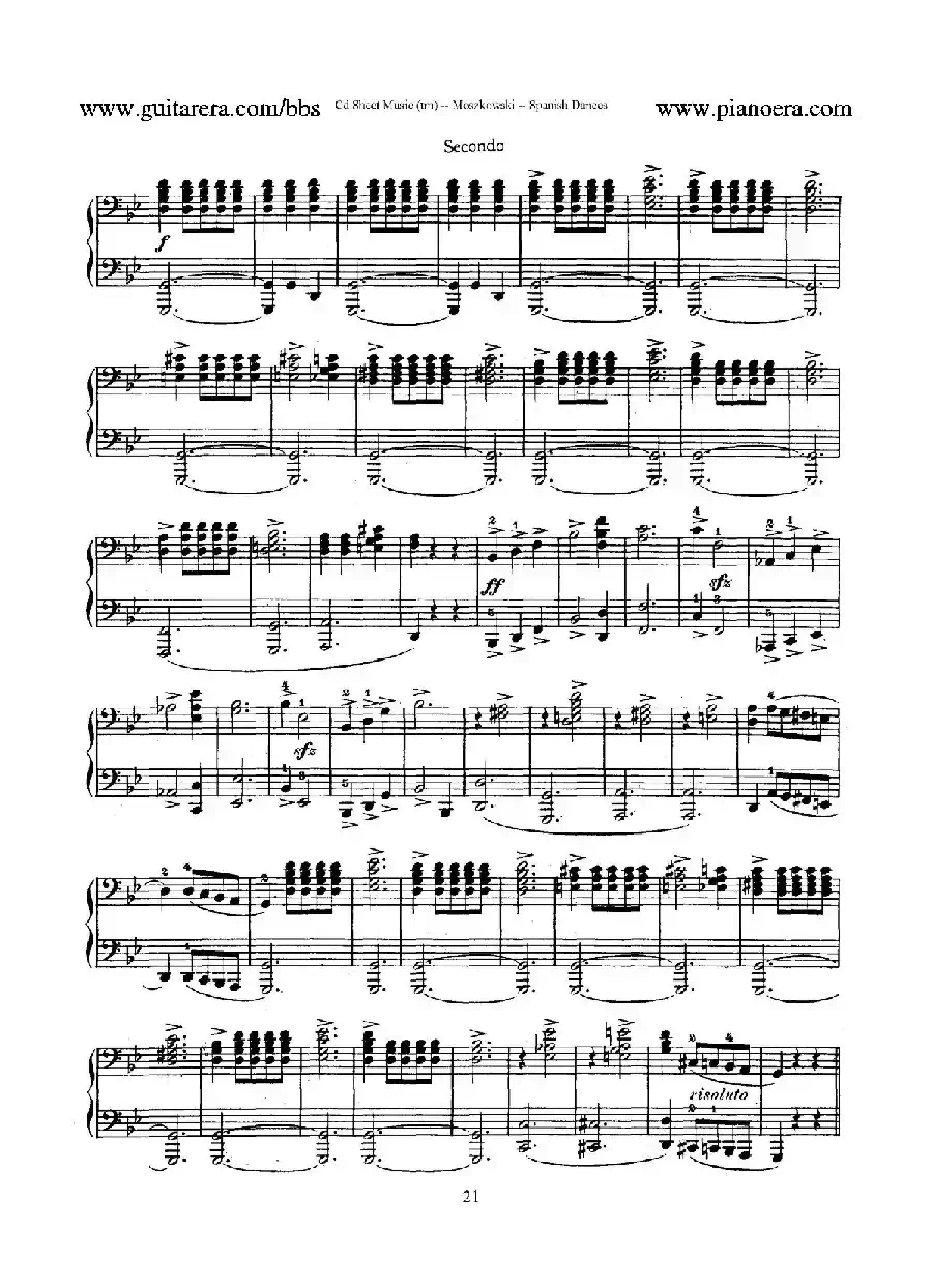 Spanish Dances Op.12(西班牙舞曲·四手联弹版)