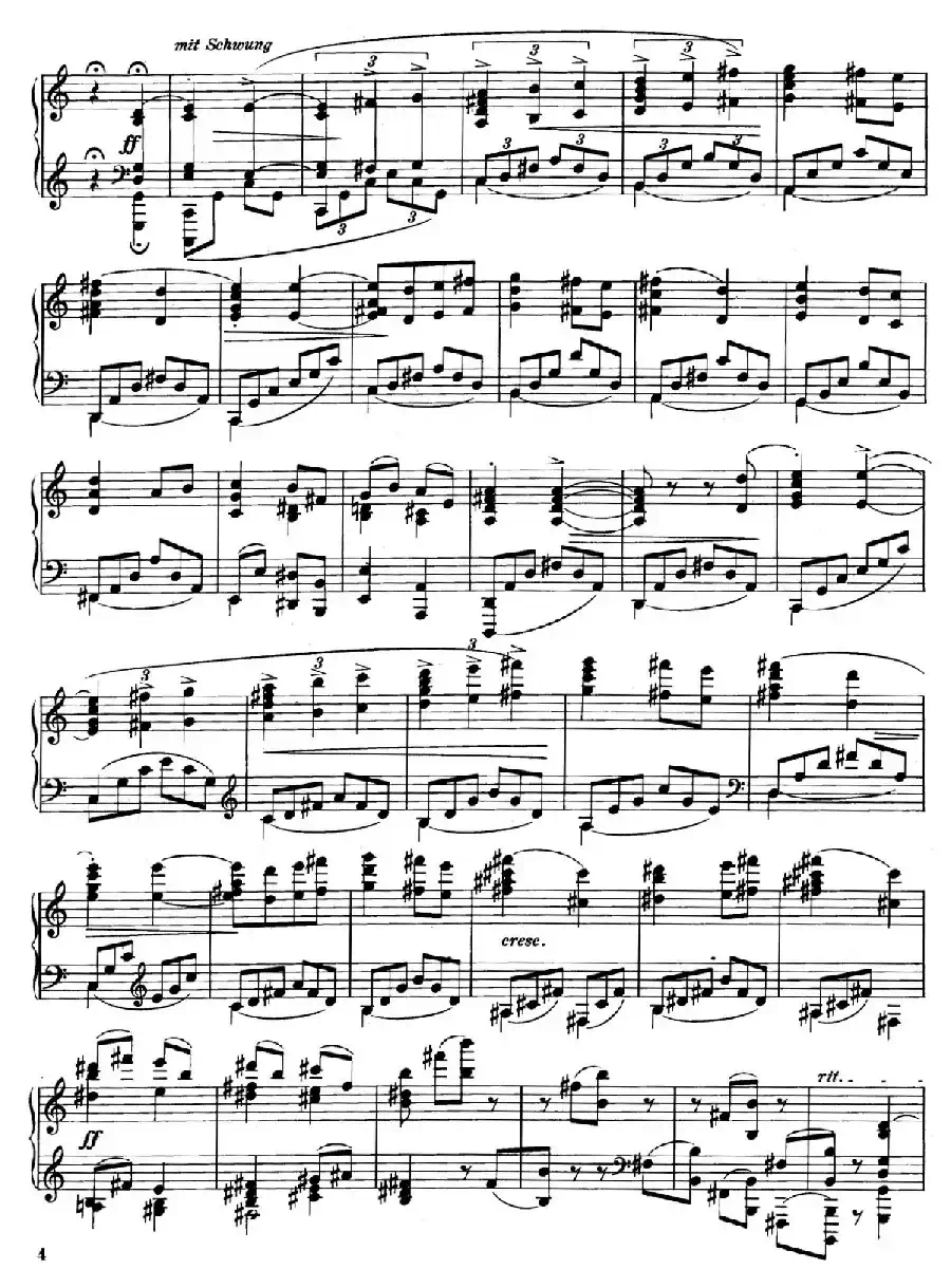 Four Rhapsodies Op.11(4首狂想曲·Ⅲ)
