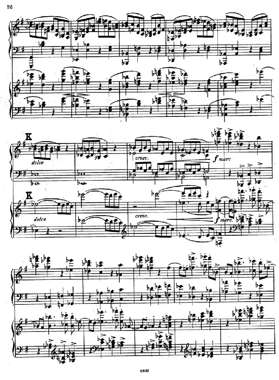 Symphony No.4 in e Minor Op.98(e小调第四交响曲·双钢琴)