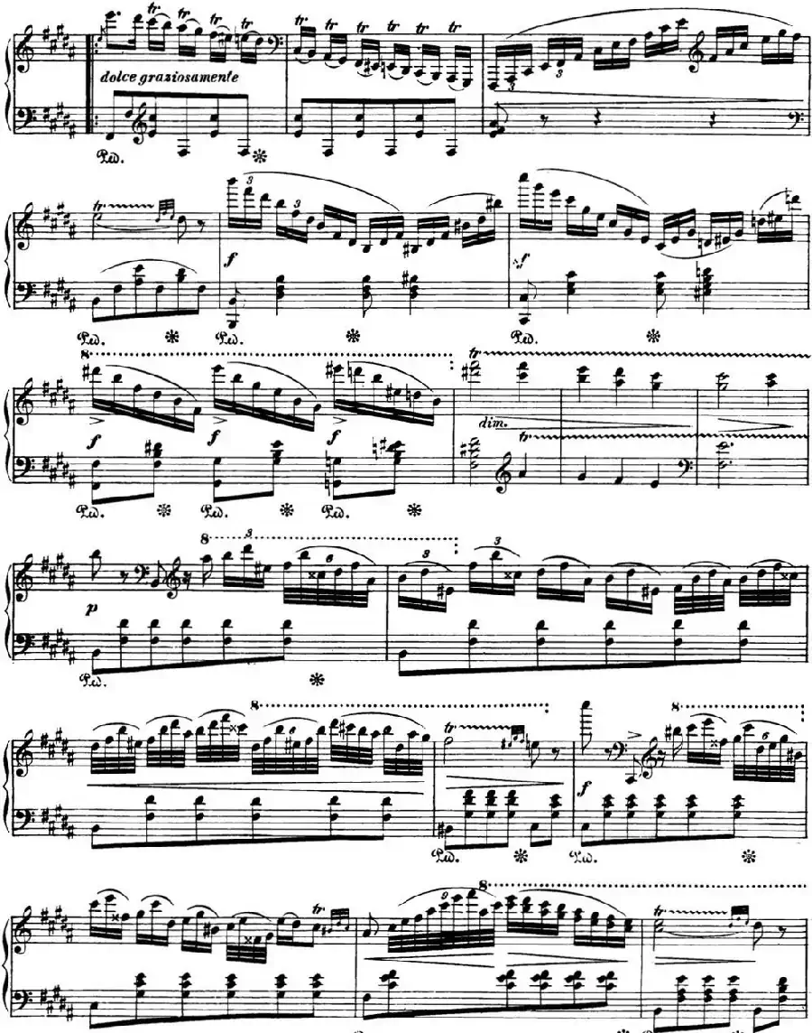 肖邦 波兰舞曲 Op.posth.P.1 No.3 升g小调