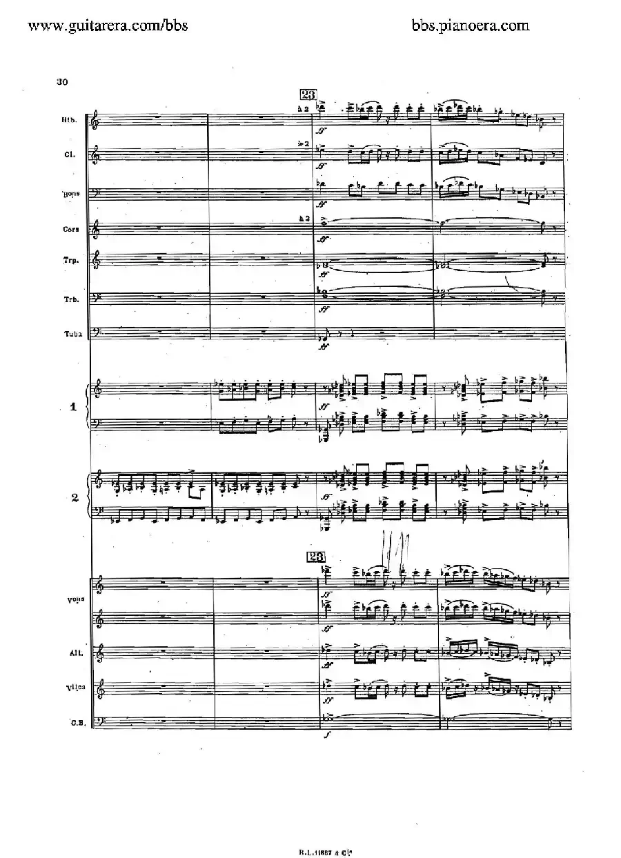 Concerto for 2 Pianos in d Minor(d小调双钢琴协奏曲·总谱)