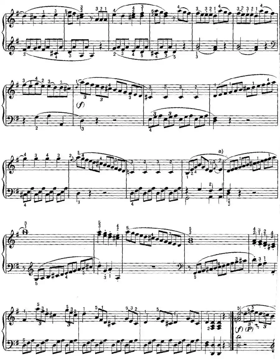 不可不弹的世界钢琴名曲:奏鸣曲(G大调)