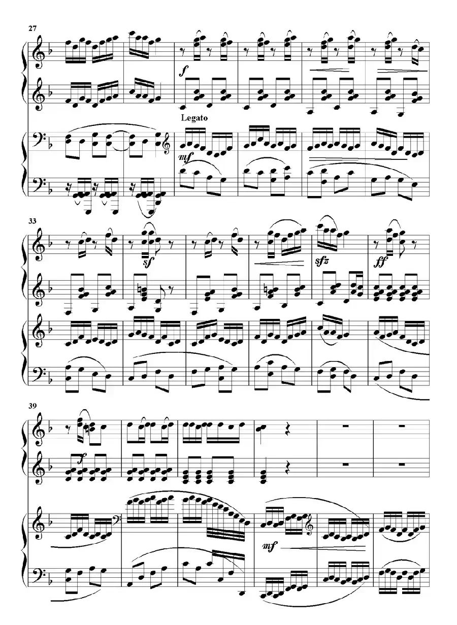 太阳出来喜洋洋(双钢琴曲)