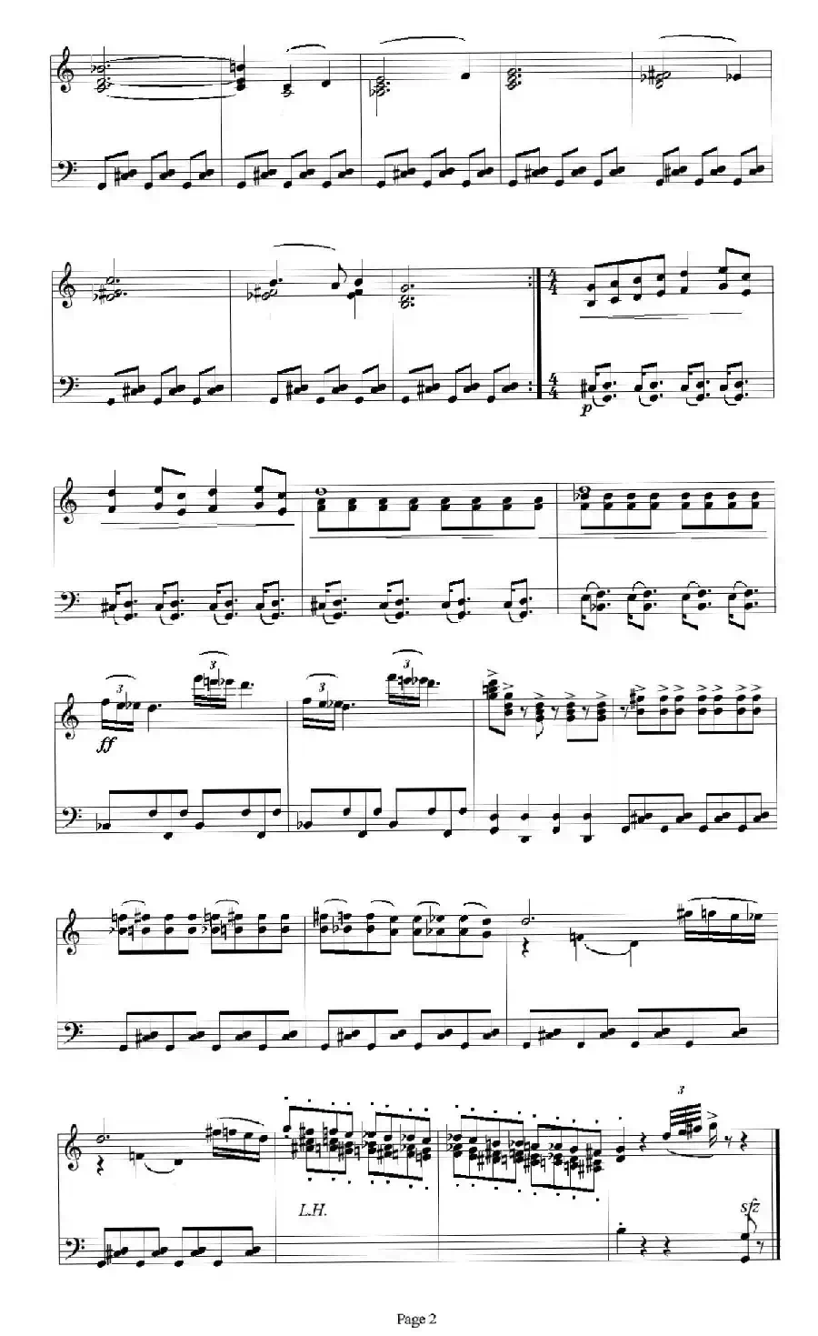 Sabre Dance(马刀舞曲)(钢琴独奏版)