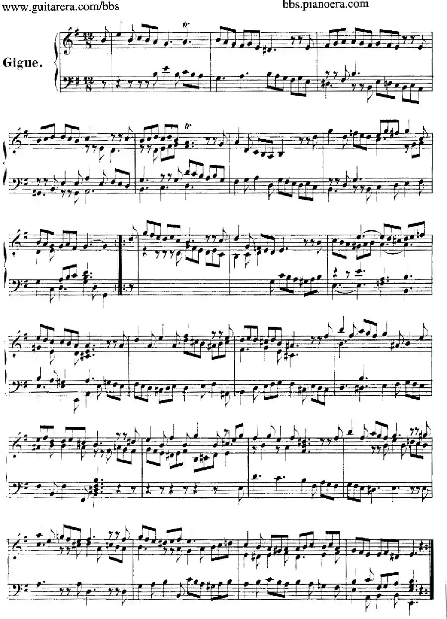 Suite No.4 in e Minor HWV 429(e小调第四组曲)