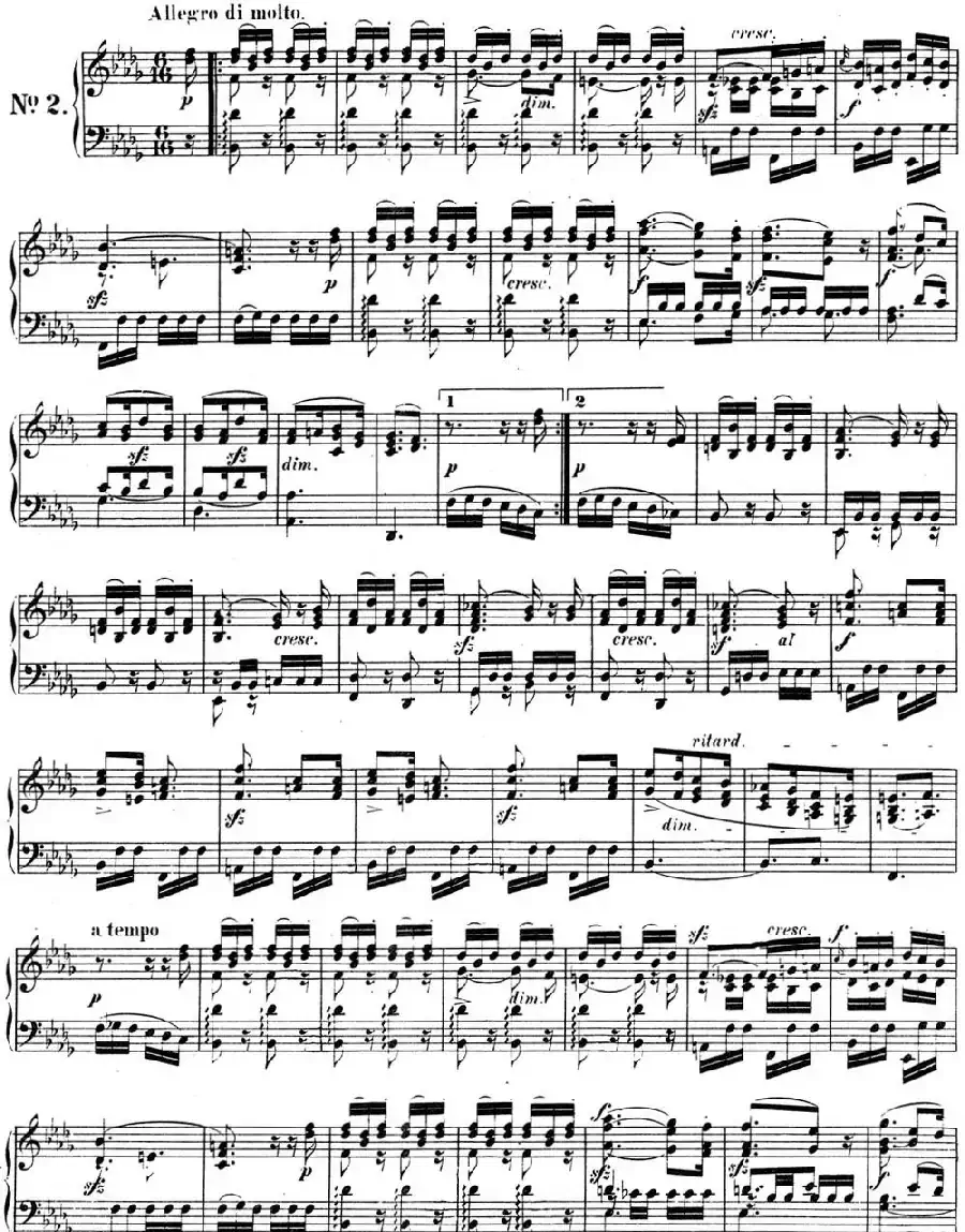 门德尔松无词歌Op.30(NO.2)