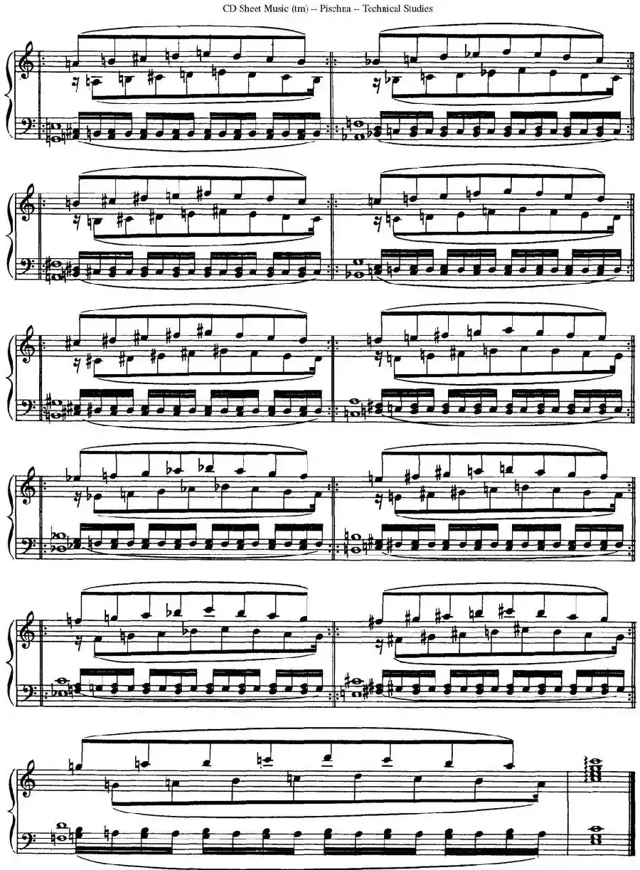 Technical Studies 60 Progressive Exercises (60首钢琴循序渐进练习曲 P21——30)