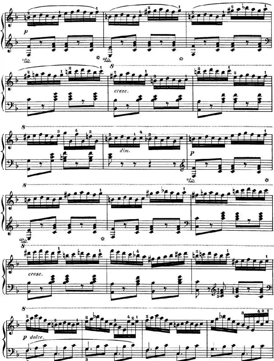 50首车尔尼Op.740钢琴手指灵巧技术练习曲(NO.42)