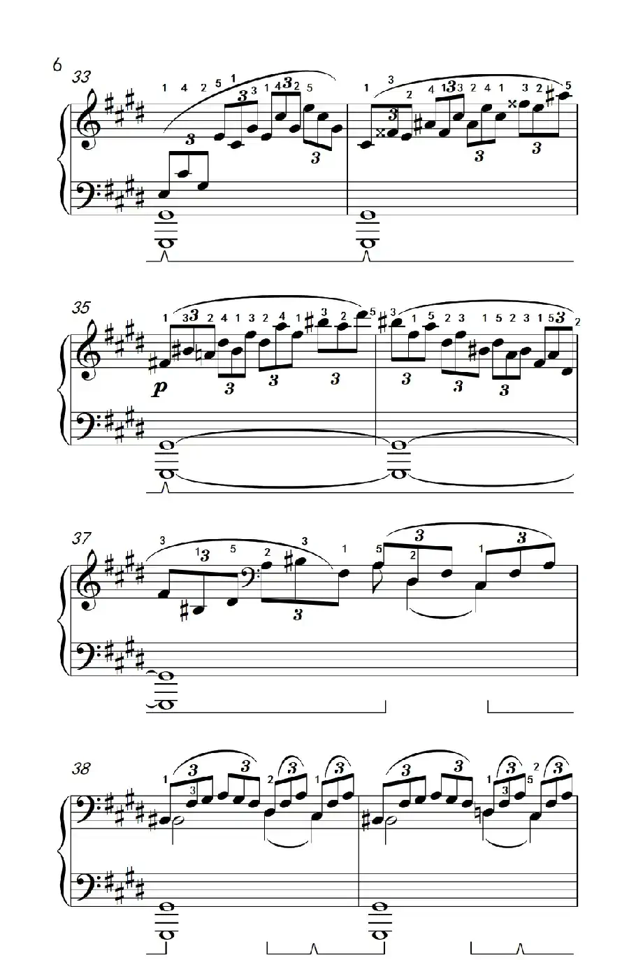 第十四号钢琴奏鸣曲(月光) 持续的慢板