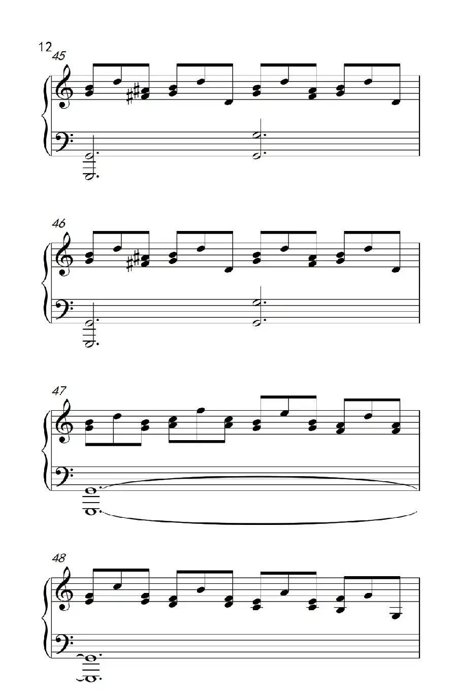 莫什科夫斯基 钢琴练习曲(第八首)